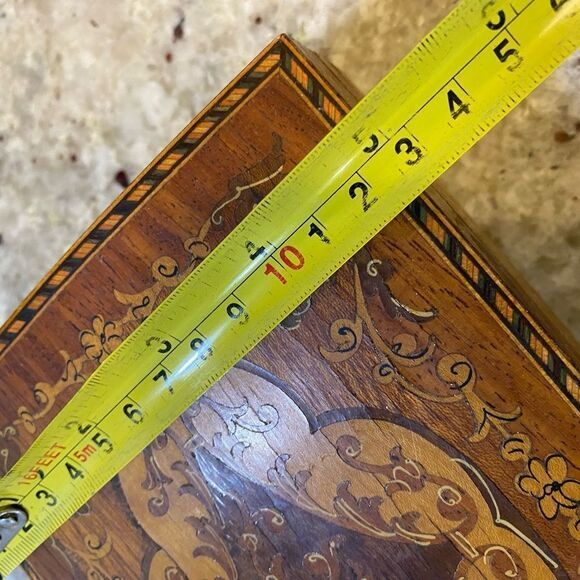 Vintage / Antique Lisbon  Musical Wooden Jewery Box ‎ See Description - Picture 9 of 10